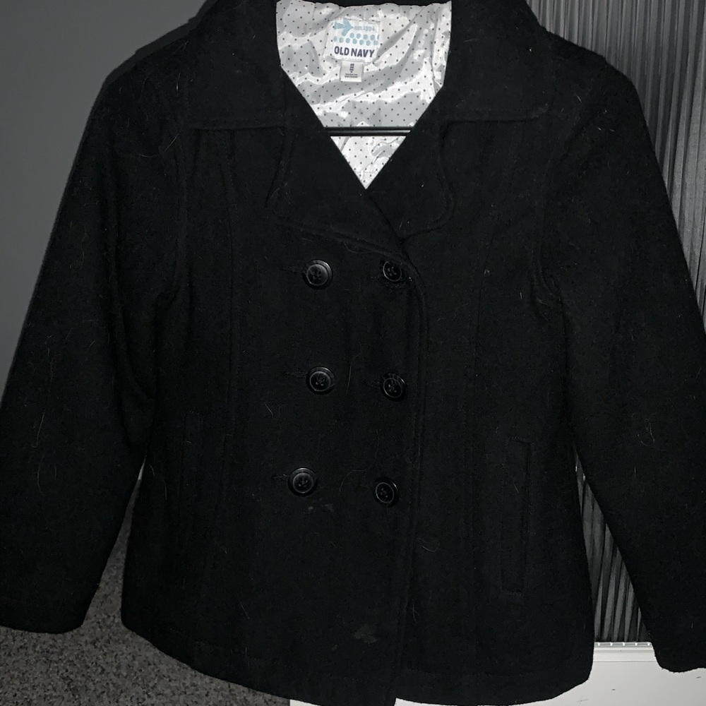 Kid’s black Old Navy pea coat size 8